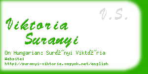 viktoria suranyi business card